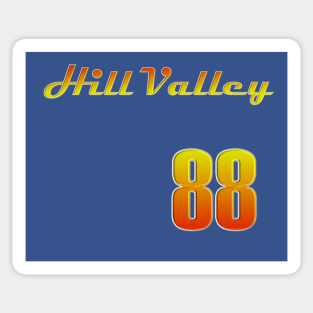 Hill Valley Baseball Jersey Sticker